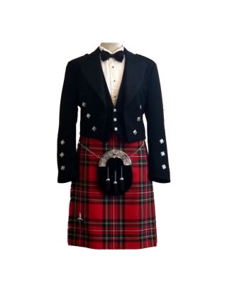 Scottish Royal Stewart Tartan Kilt Outfit