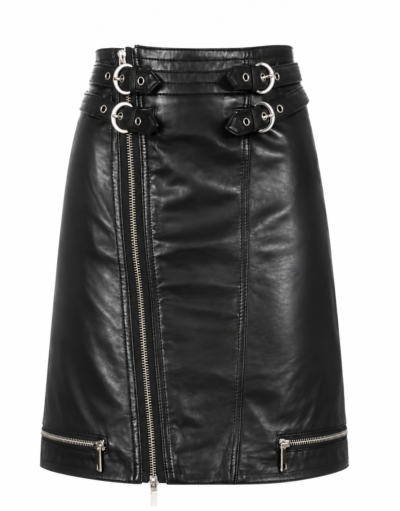 Black Celtic Leather Kilt