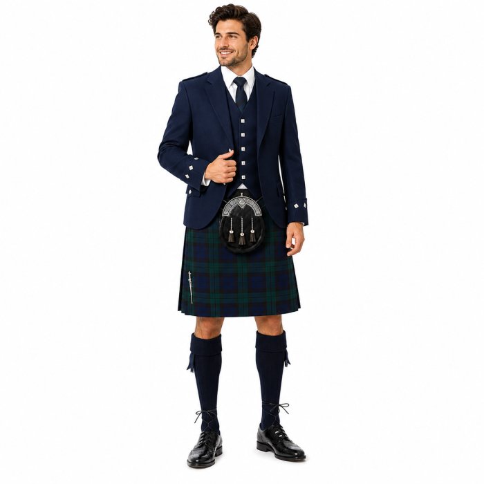 NAVY BLUE KILT JACKET