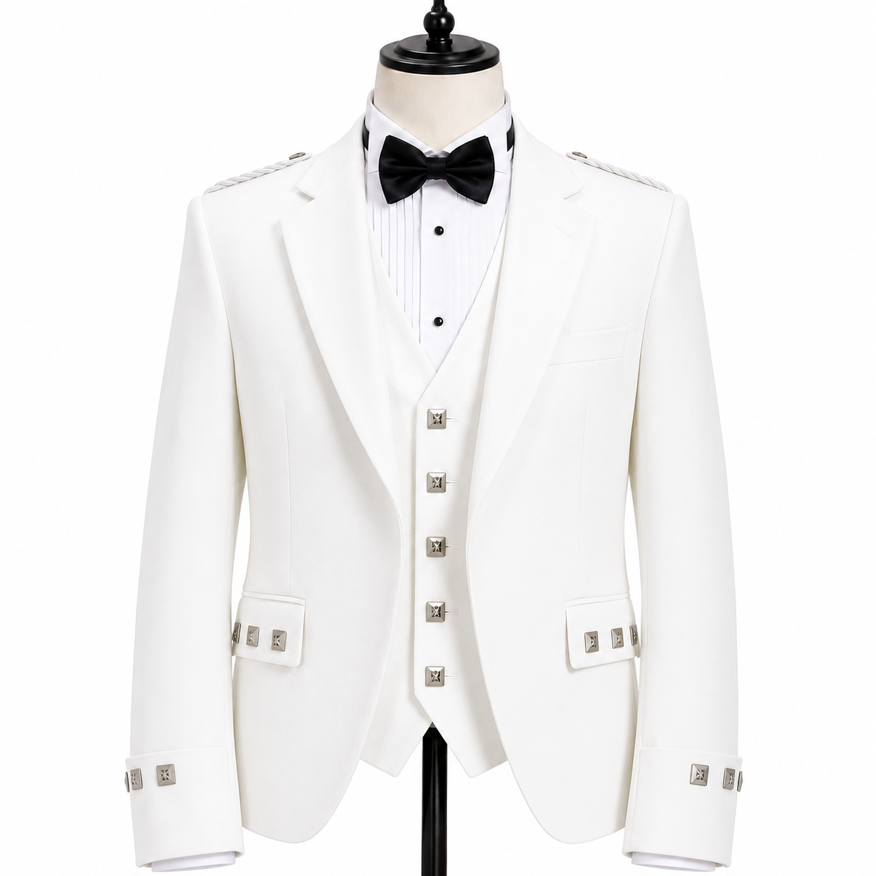 White Argyle Jacket