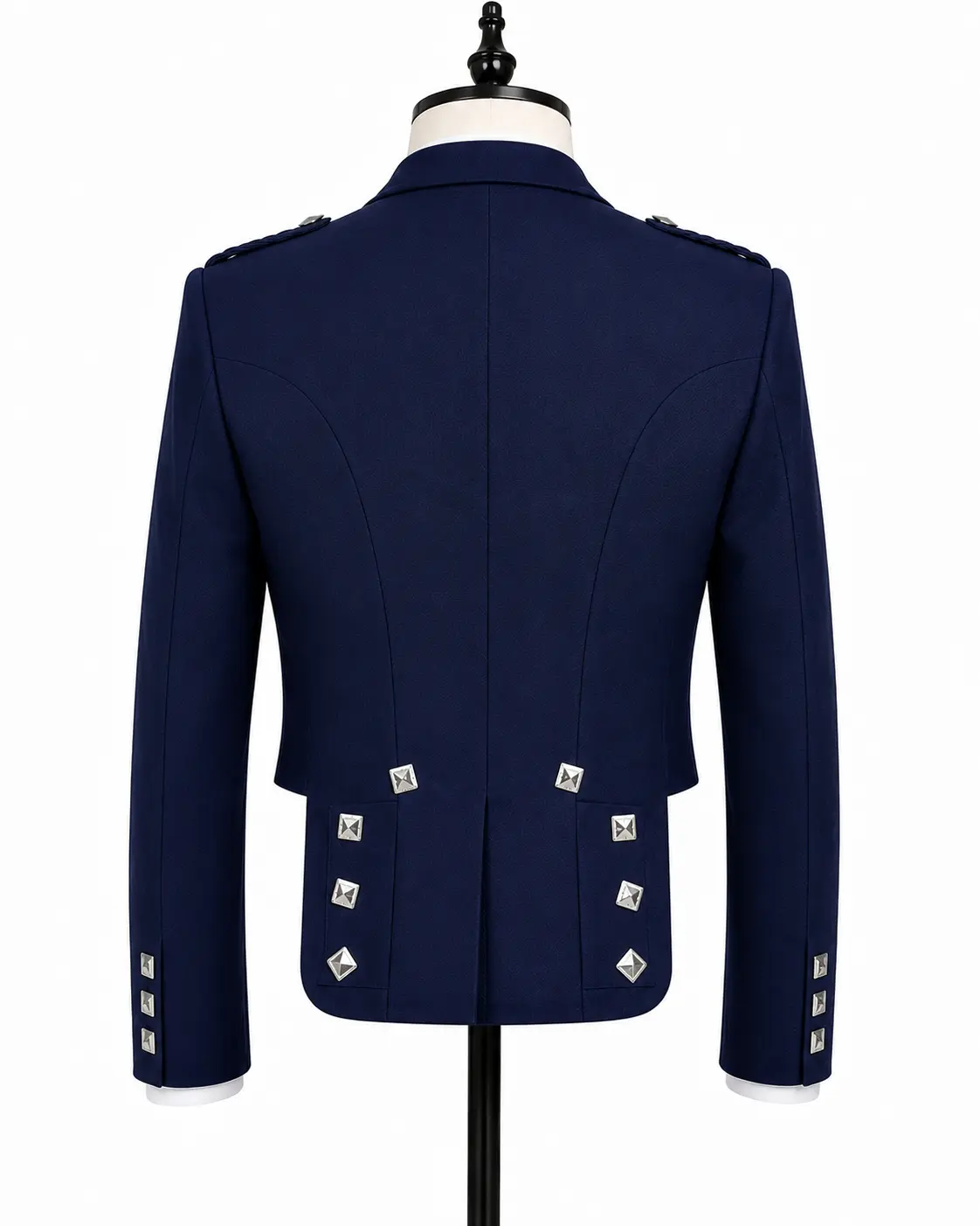 Navy Blue Prince Charlie Jacket - Image 2