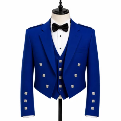 royal blue prince charlie kilt jacket kiltandkilts.com