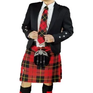 Scottish Wedding Argyle Kilt Outfit With Premium Jacket