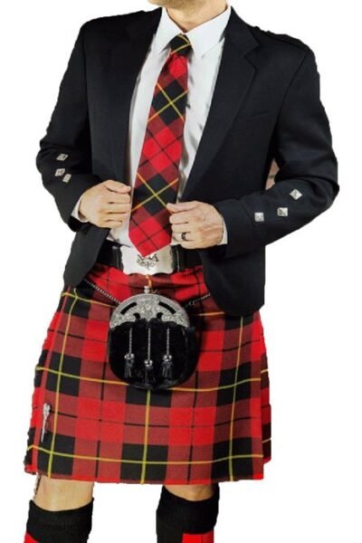 Scottish Wedding Argyle Kilt Outfit With Premium Jacket