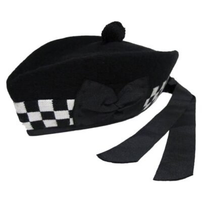 Black and White Scottish Hat