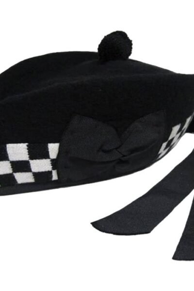 Black and White Scottish Hat