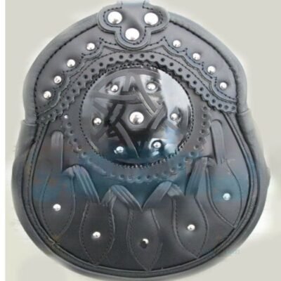 Black Leather Dubhag Hunting Sporran