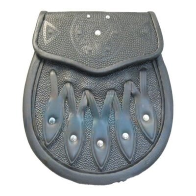 Black Leather Hamish Hunting Sporran