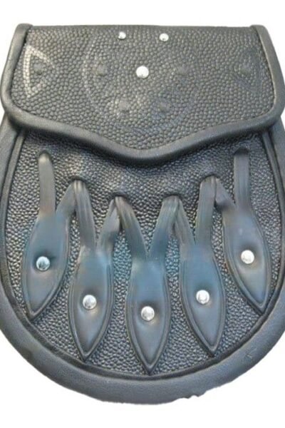 Black Leather Hamish Hunting Sporran
