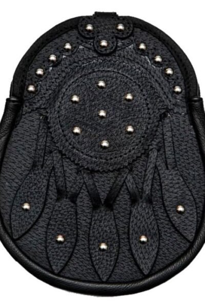 Black Leather Hunting Sporran