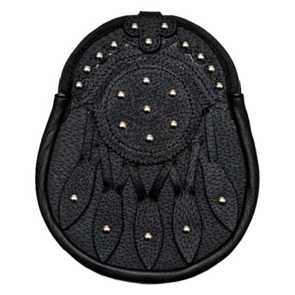 Black Leather Hunting Sporran
