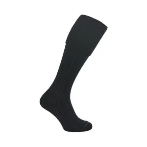 Black Kilt Sock