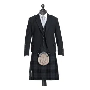 Black Tweed Kilt Outfit Package