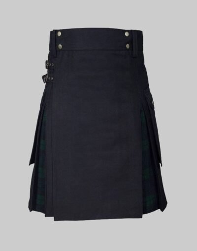 Black Green Hybrid Utility Kilt