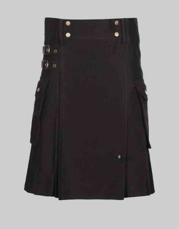 BLACK UTILITY KILT