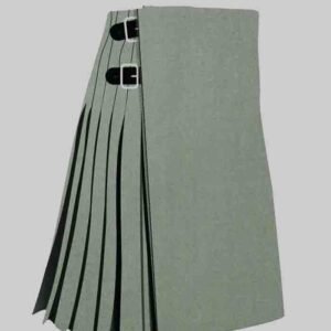 Blue Weathered Plain Tartan Kilt