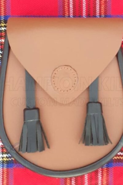 Brown & Black Leather Day Sporran