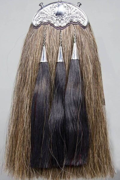 Horse Hair Sporran With Silver Cantle Royal Scots Dragoon Guards