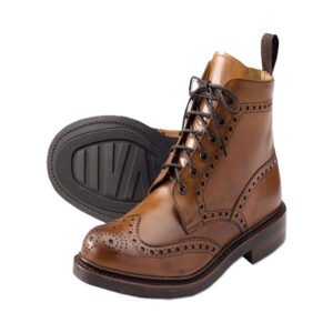 Brown Leather Scottish Long Shoes
