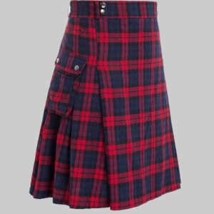 Brown modern utlilty tartan kilt