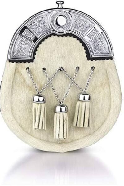 Calf Skin Fur Leather Sporran