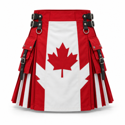 Premium Canadian Flag Hybrid Utility Kilt