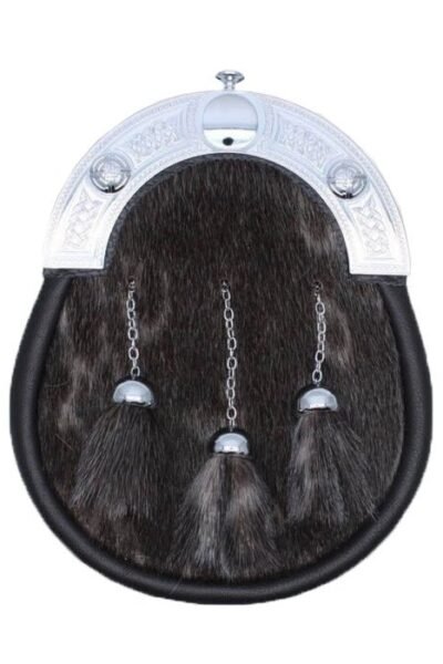 Chocolate Highland Sealskin Full Dress Sporran