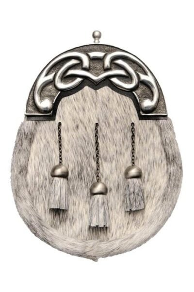 Chrome Knot And Tage Rabbbit Fur Sporran