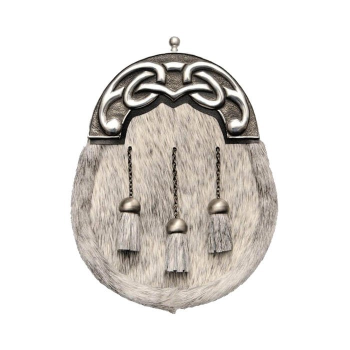 Chrome Knot And Tage Rabbbit Fur Sporran