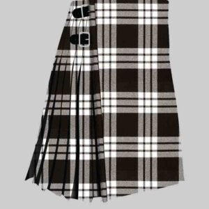 Clan MacFarlane Black & White Tartan Kilt