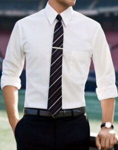 White Cotton Dress Shirt