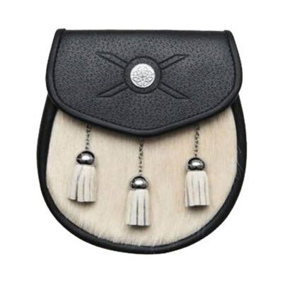 Cross And Stud Calfskin Semi Dress Sporran