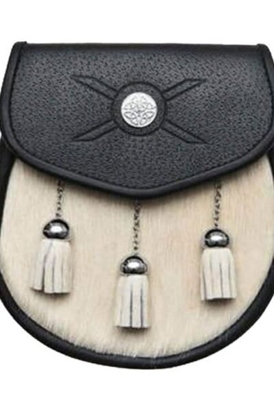Cross And Stud Calfskin Semi Dress Sporran