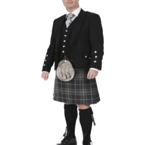 Custom Made Crail Modern Argyle Outfit With Five Button Jacket