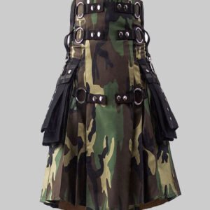 Fashion Camouflage Utility Kilt