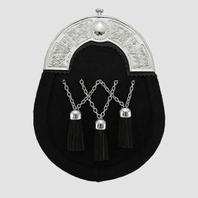 Black Fur Full Dress Sporran