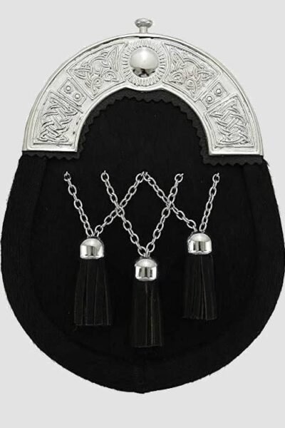 Black Fur Full Dress Sporran