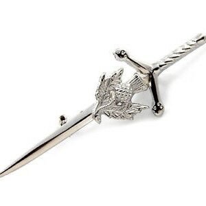 Celtic Claymore Silver Kilt Pin