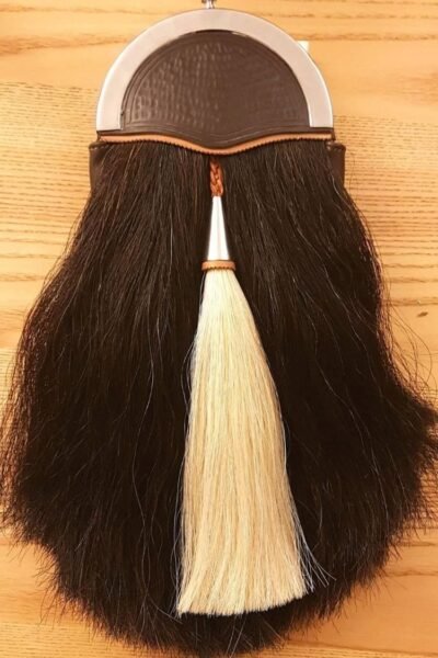 Hand Stitched Horsehair Sporran With Highlander Egypt Cantle