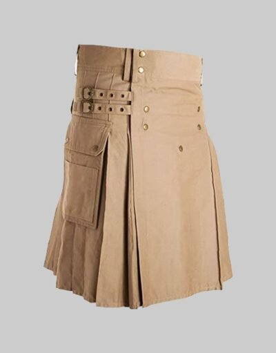 Khaki Utility kilt For Men