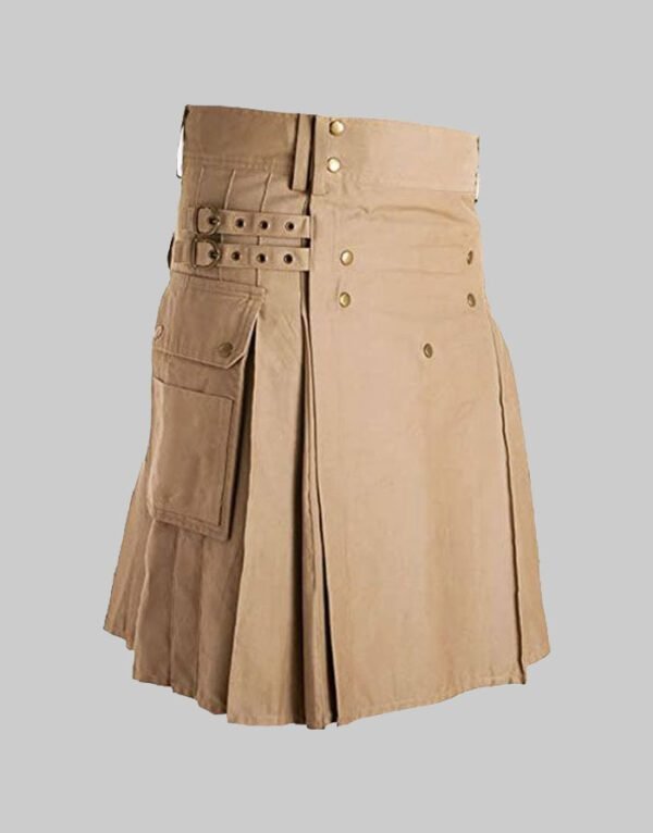 Khaki Utility kilt For Men