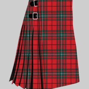 MacAuley Red Modern Tartan Kilt