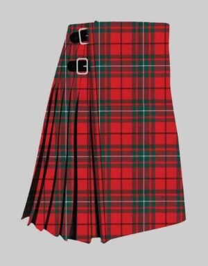 MacAuley Red Modern Tartan Kilt
