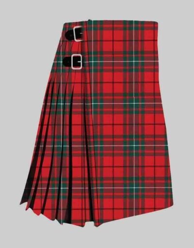 MacAuley Red Modern Tartan Kilt