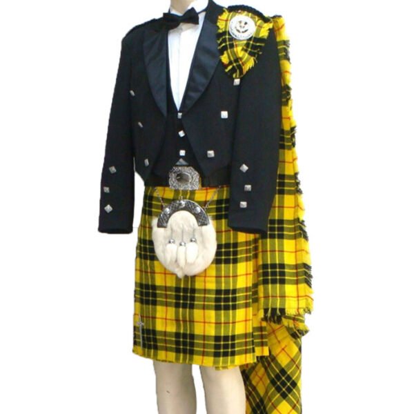 Scottish Kilt Outfit With Prince Charlie Jacket