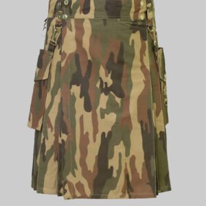 Men Military Camo Kilt