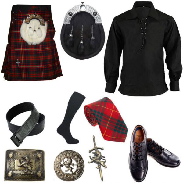 Modern Cameron Tartan Kilt And Accessories Package