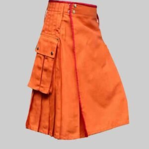 New Orange Colour Utility Kilt