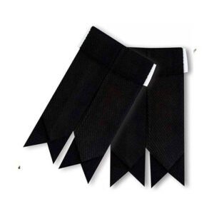 Plain Black Kilt Flashes