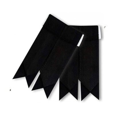 Plain Black Kilt Flashes